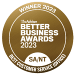 Winner Better Business Awards BestCustomer Service (Office)